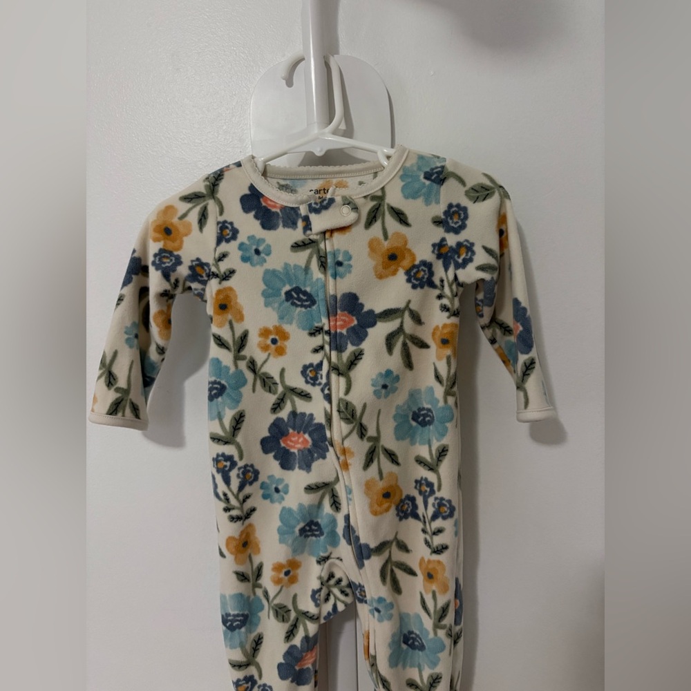 Carters floral footie